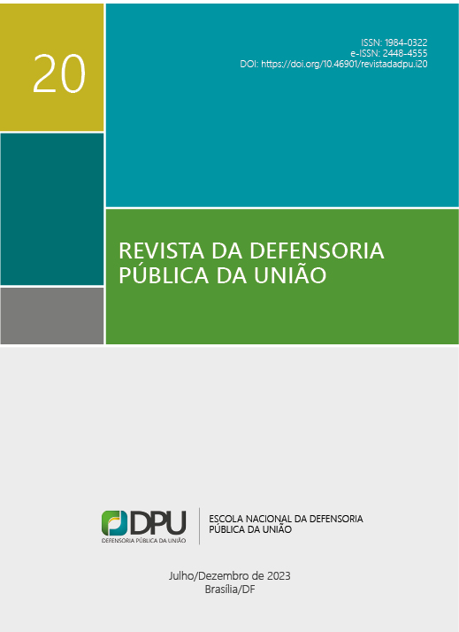 					Visualizar v. 20 n. 20 (2023): Revista da Defensoria Pública da União
				