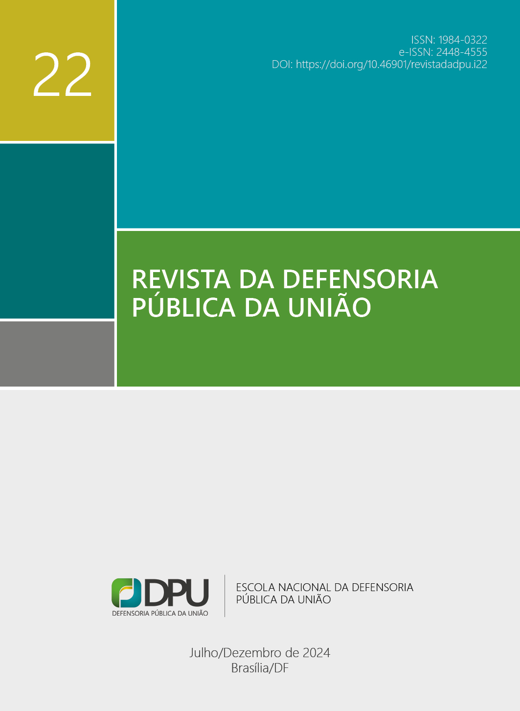 					Visualizar v. 22 n. 22 (2024): Revista da Defensoria Pública da União
				